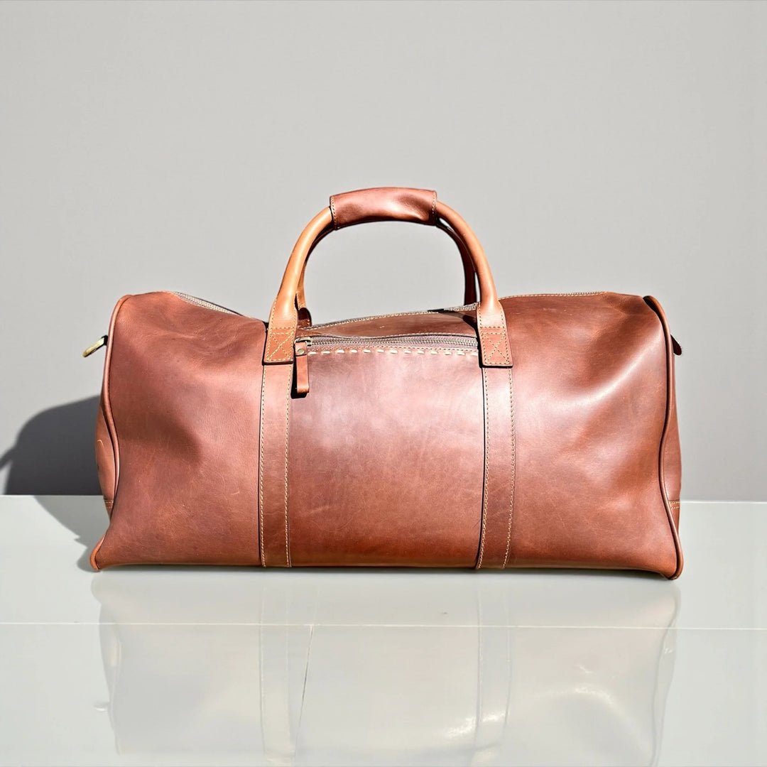 Full Leather Duffle Bag Hardwax