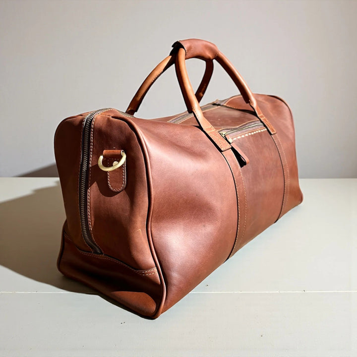 Full Leather Duffle Bag Hardwax