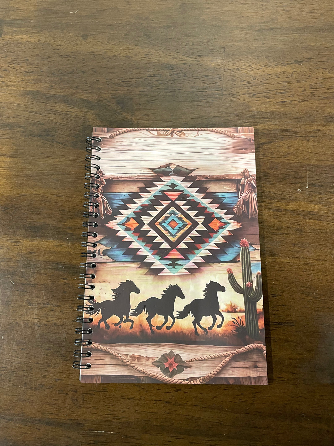 notebook- Aztec with horses