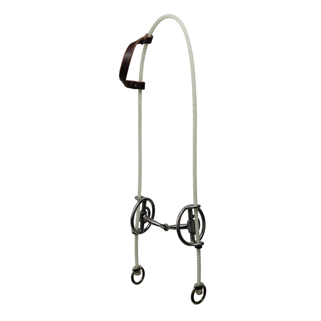PC Rope Draw Gag- Smooth Snaffle