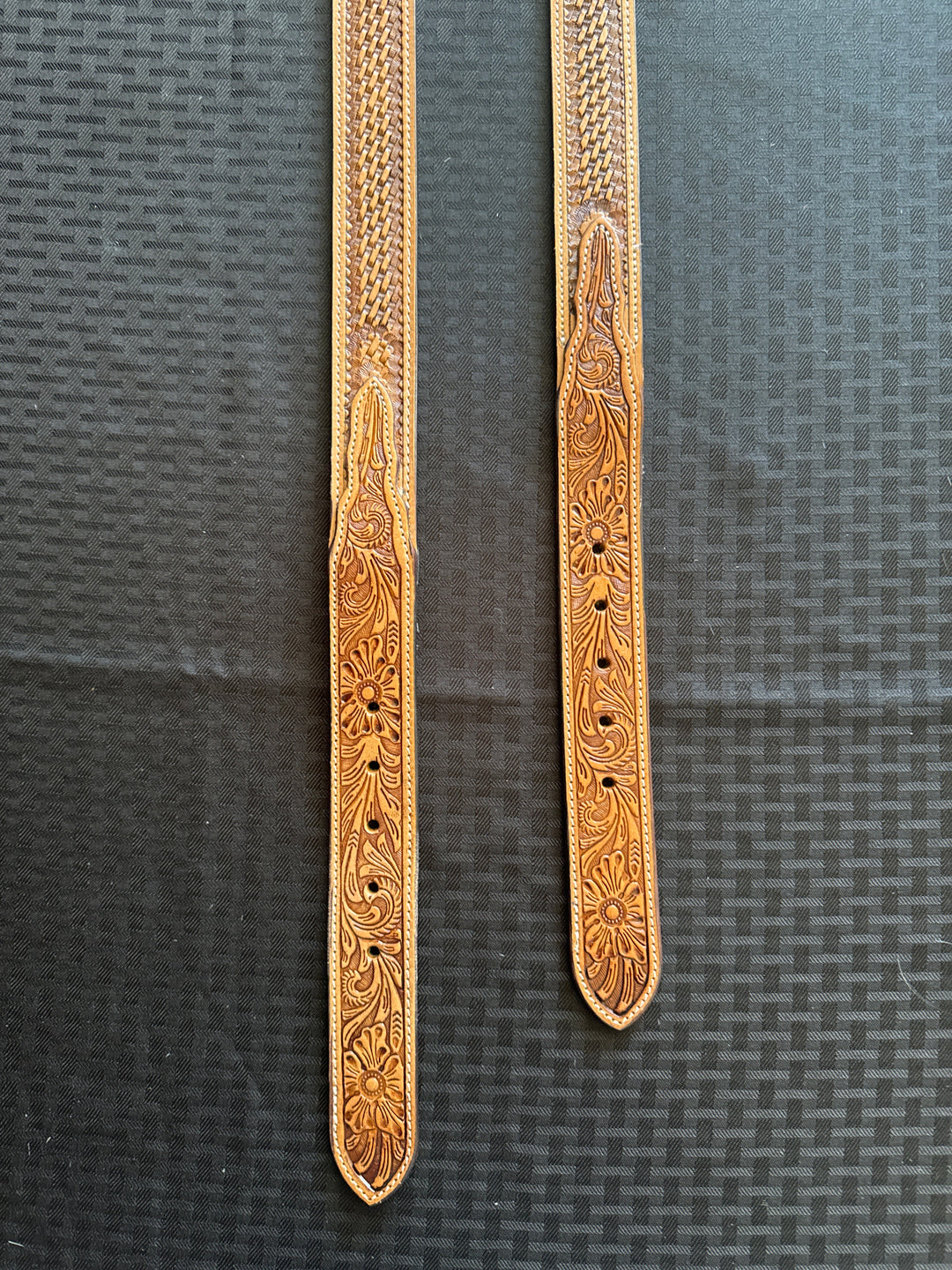 Tooled Leather Belt