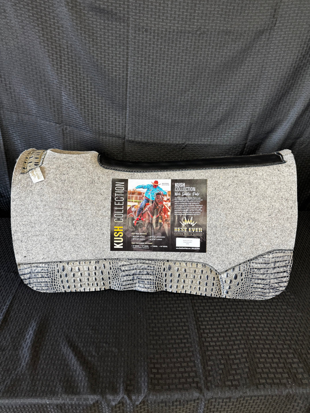 Best Ever 32x32 1.25" Kush Gray w/ Gray Crocodile