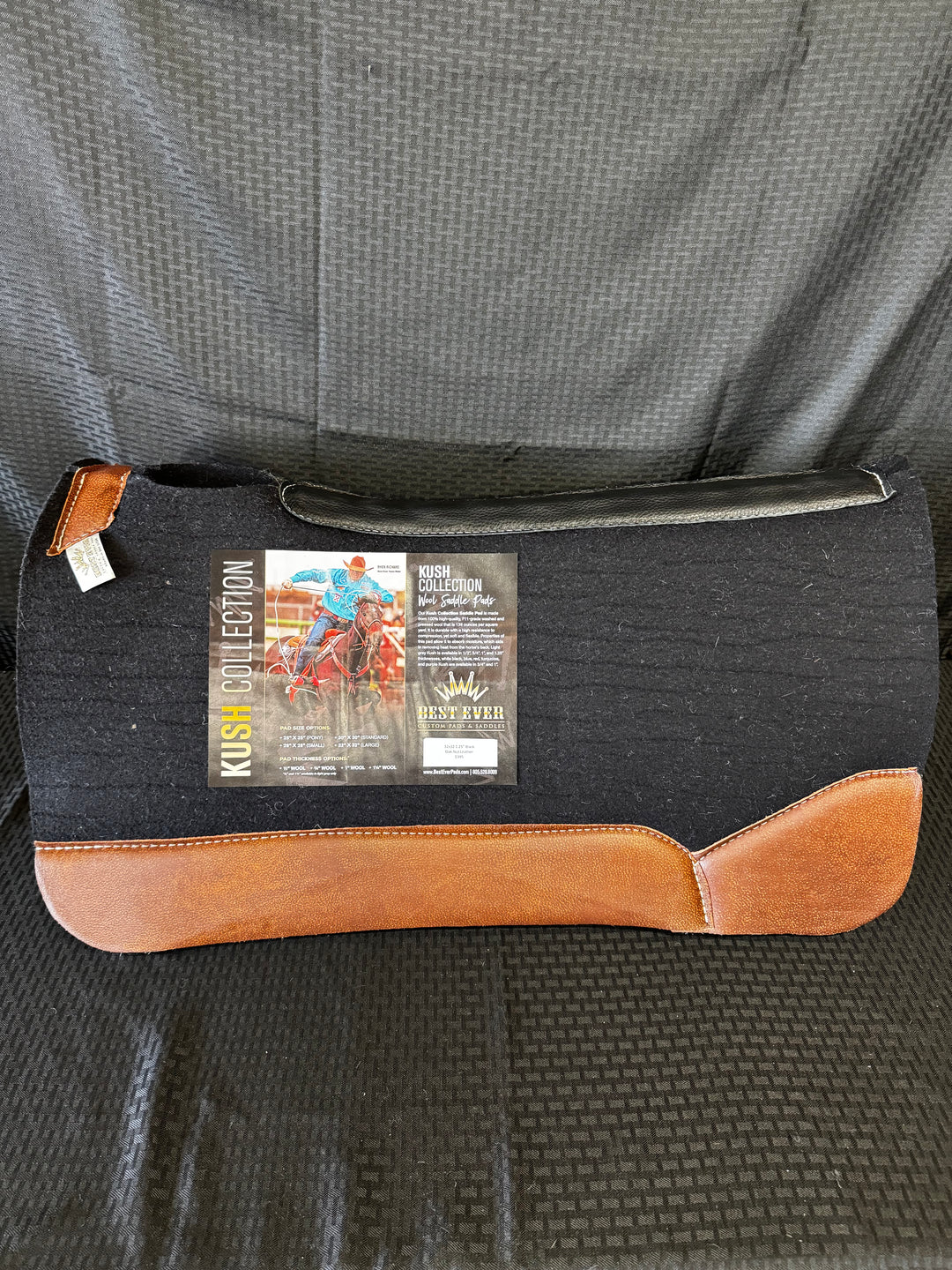 Best Ever 32x32 1.25" Black w/ Oak Nut Leather