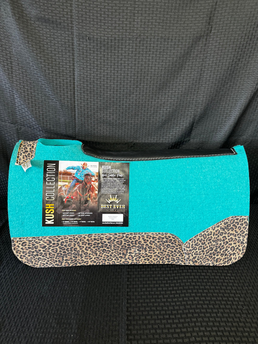 Best Ever 30x30 3/4" Turquoise w/ Leopard