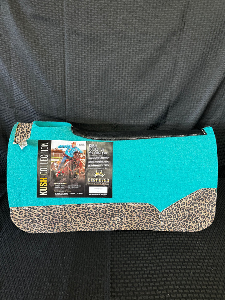 Best Ever 30x30 3/4" Turquoise w/ Leopard