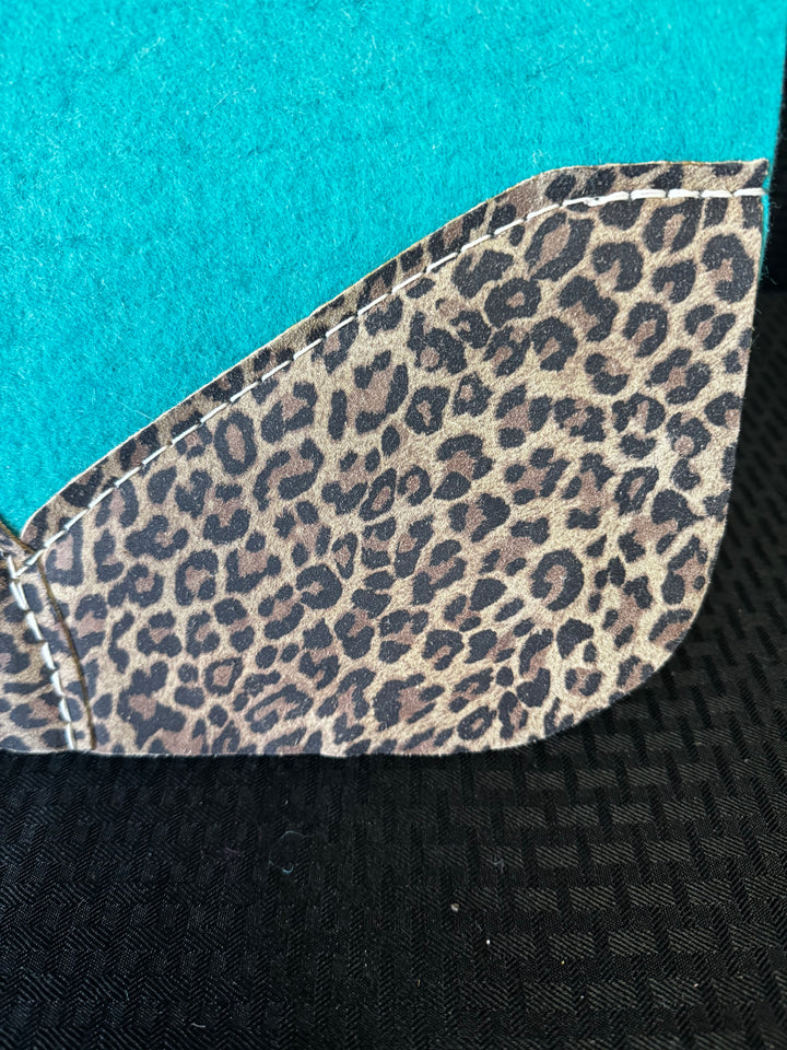Best Ever 30x30 3/4" Turquoise w/ Leopard