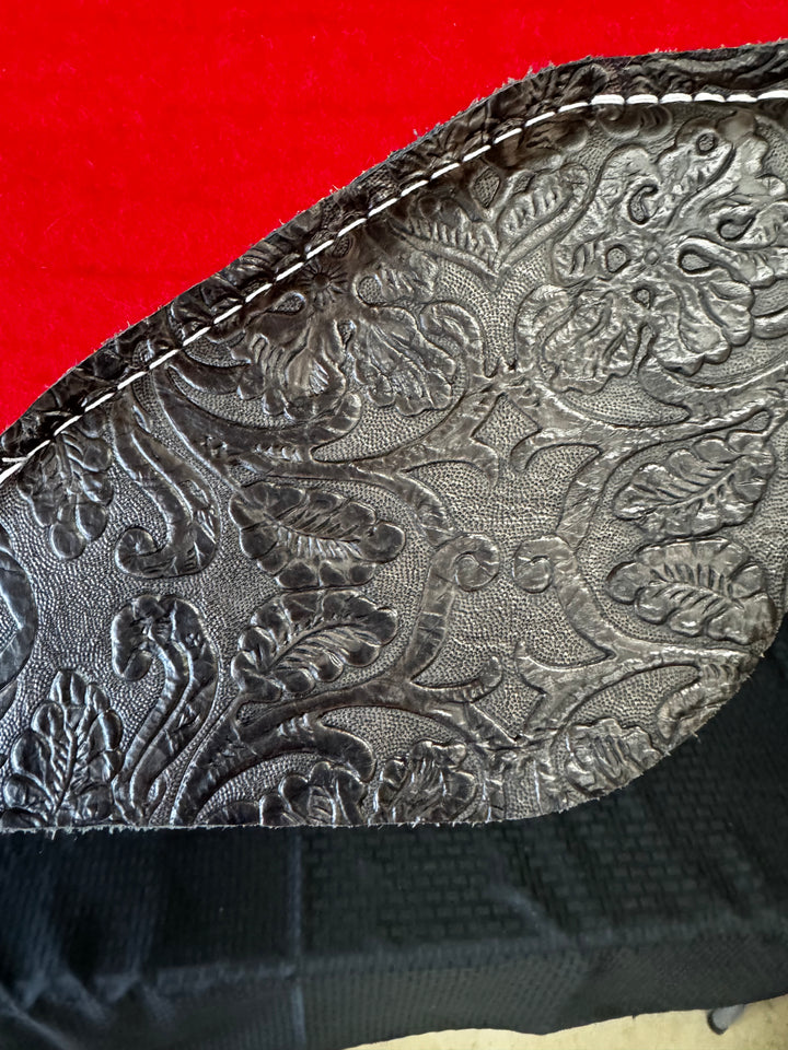 Best Ever 30x30 1" Red w/ Chocolate Floral