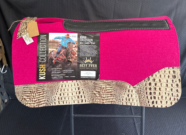 Best Ever 28x28 3/4" Pink w/ Ivory Chocolate Crocodile