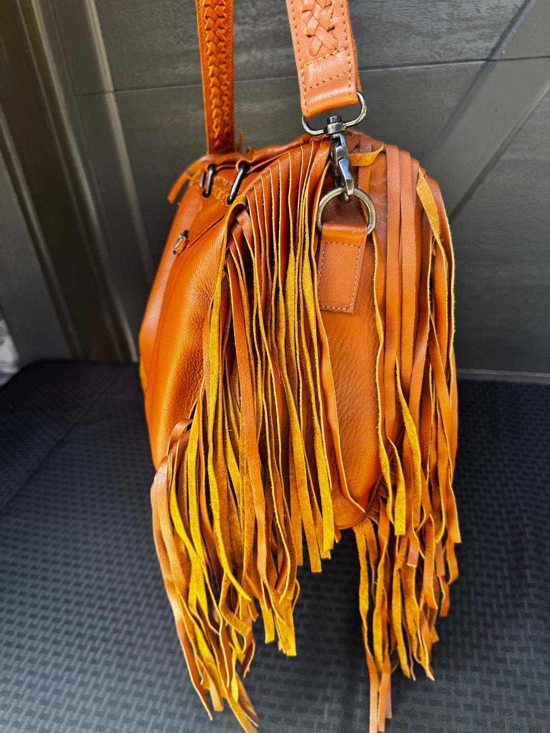 Leather Fringe Purse