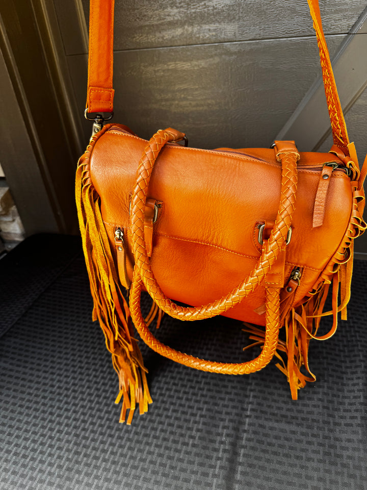 Leather Fringe Purse