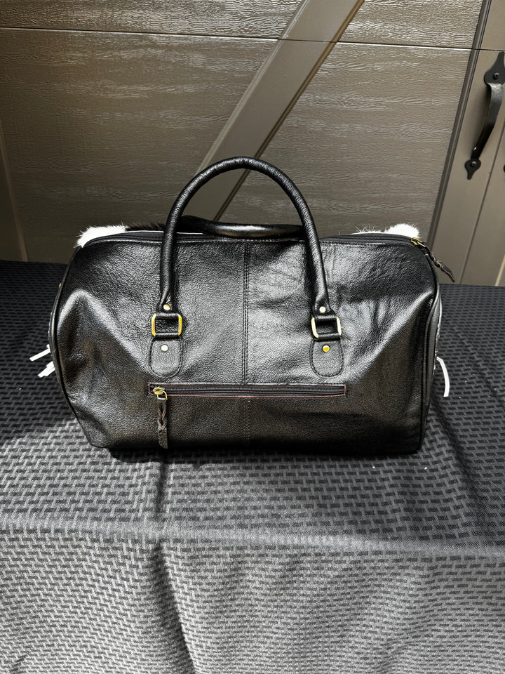 Soft Speedy Cowhide Checkered Duffle