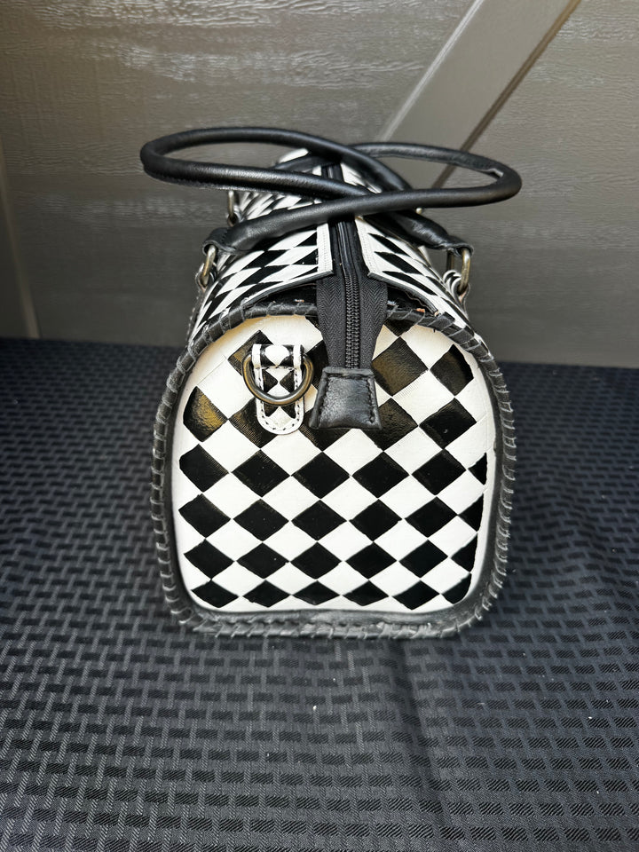 Large Checkered Speedy Bag