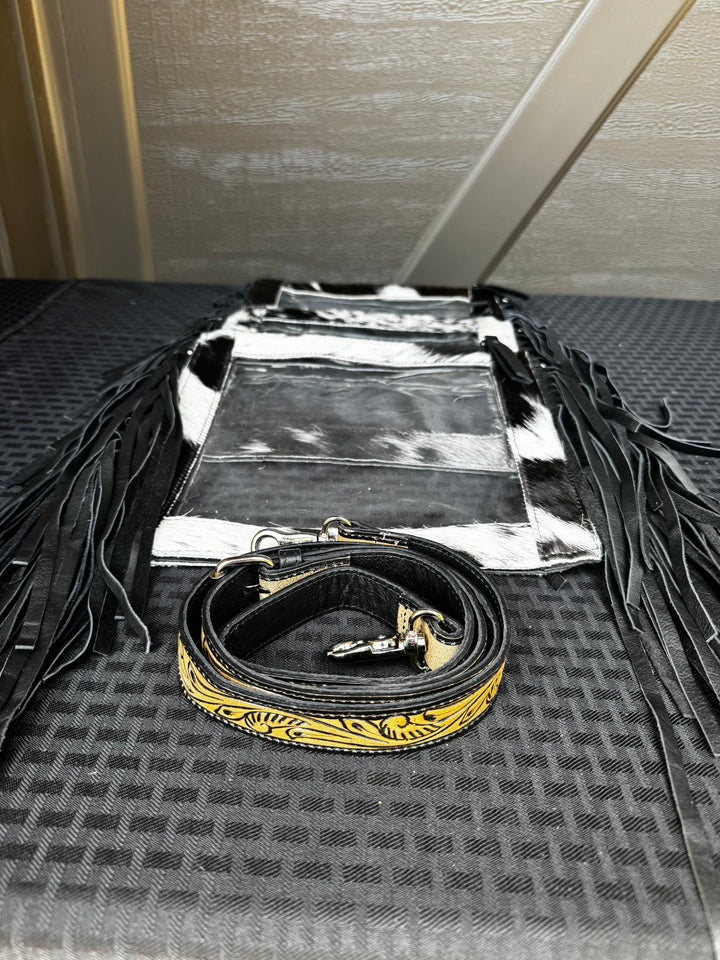 Cowhide Clear Stadium Bag
