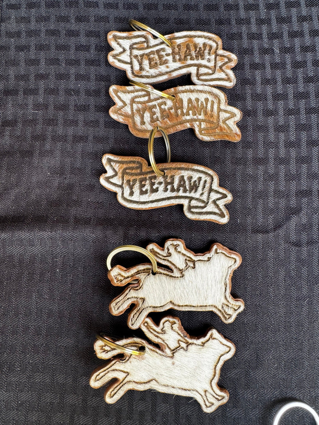All Cowhide Key Chain