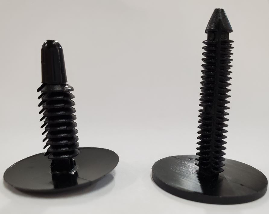 Retainer Clips vary slightly in stem shape and appearance