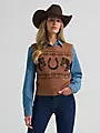 Women's Wrangler Horse Sweater Vest
