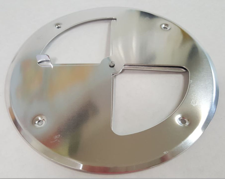 Round Aluminum Butterfly Vent shown in open position