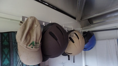 Halter/Bridle Rack, 3 Hook, Aluminum (Half Rack)