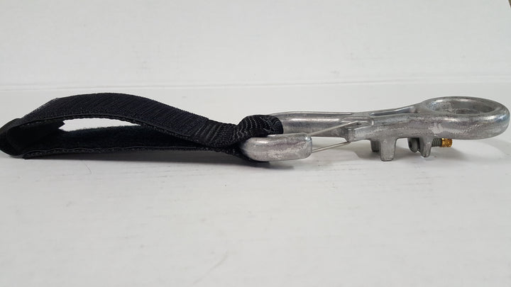 The TIE CLIP Attachment Strap, attched to a SAFE CLIP