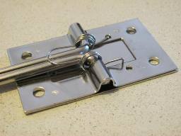 Positive Door Holder, in Stainless Steel w/Spring Hooks and/or Bracket Clips