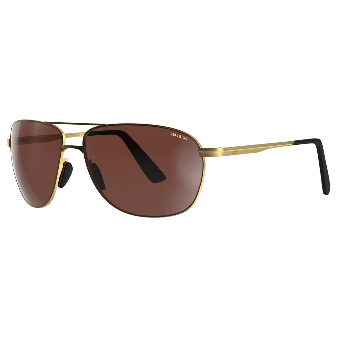 Bex sunglasses Nova- Matte Gold/ Brown/ Silver