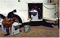 High Country Plastics 30 Gallon TWO-SADDLE Water Caddy