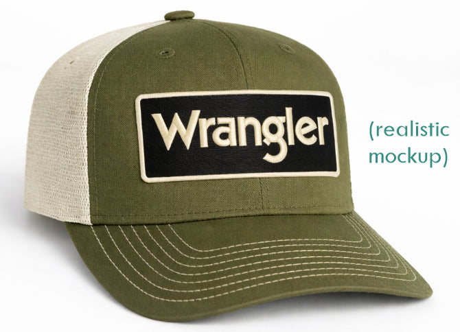 Olive green wrangler hat