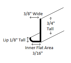 Hand-drawn diagram shows actual dimensions