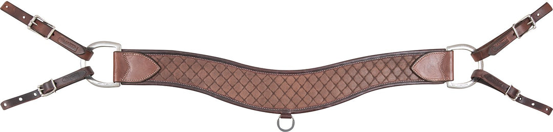 Martin Saddlery Breastcollar 4 inch Steer Roper Wrapped with Quilted Tooling