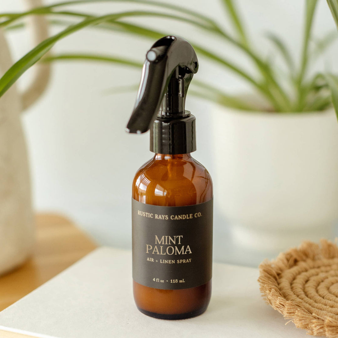 Mint Paloma Room Spray - 4 oz Amber Glass Bottle - Summer