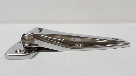 Strap Hinge, 5 3/8", Chrome Finish With UNIVERSAL Pin--side view