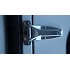 chrome hinge on tack room door