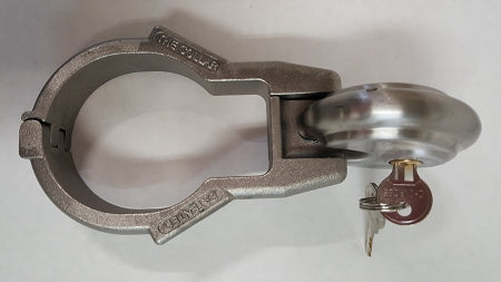 The COLLAR shown Locked With Round Padlock