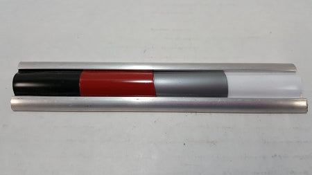 4 Colors of Slot Molding Insert: Black, Red, Silver, White