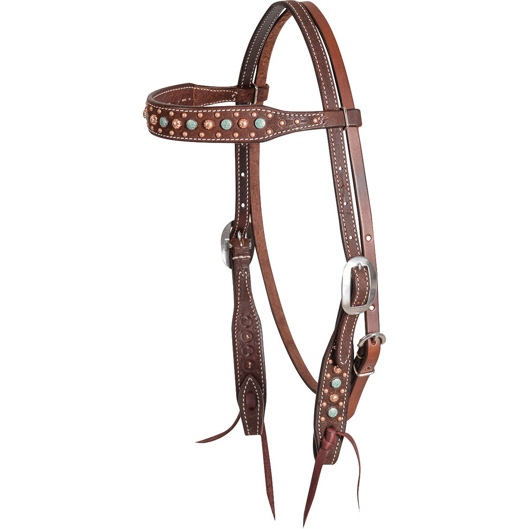 Martin Saddlery Floral Dot Browband Headstall