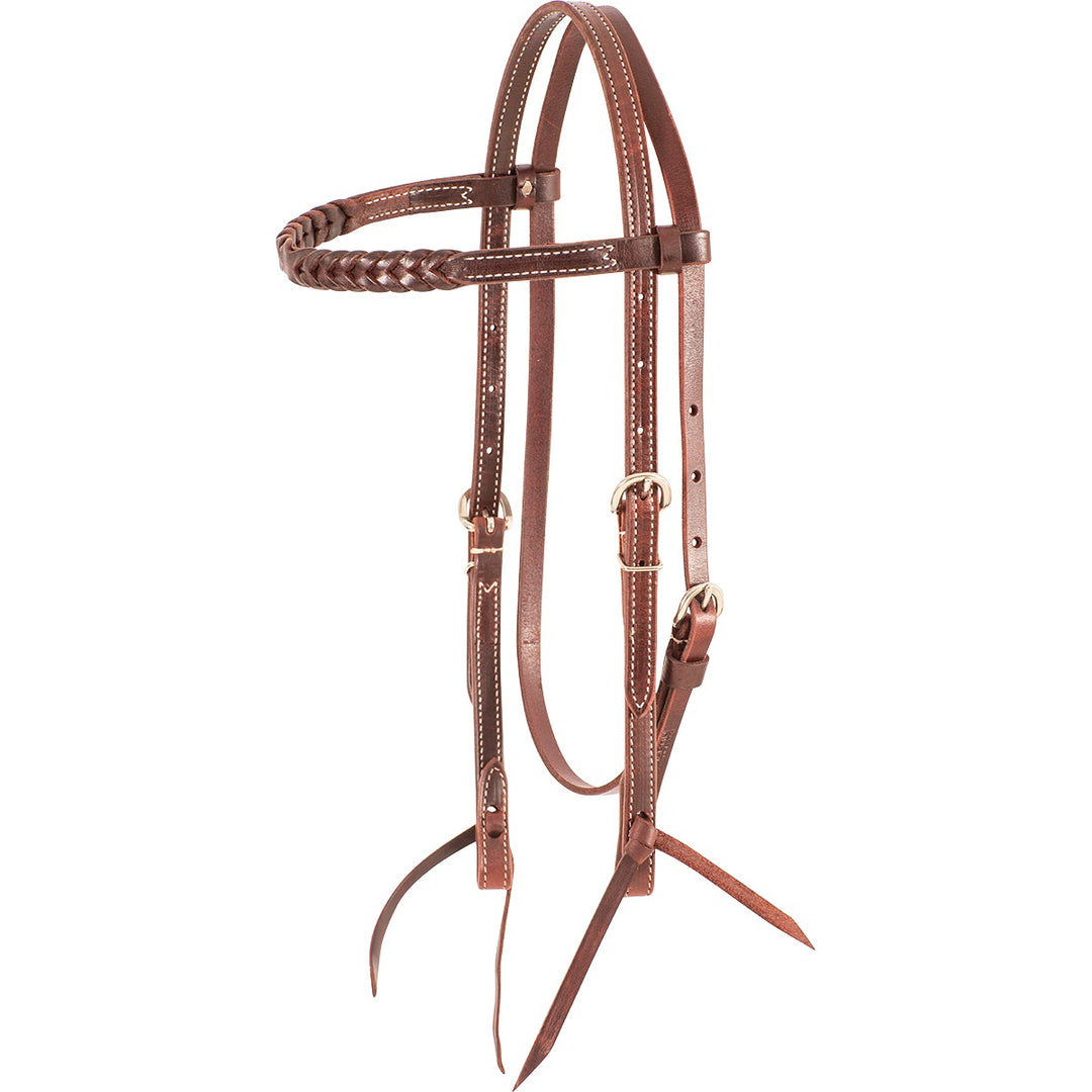 Martin Saddlery Browband Headstall with Blood Knots