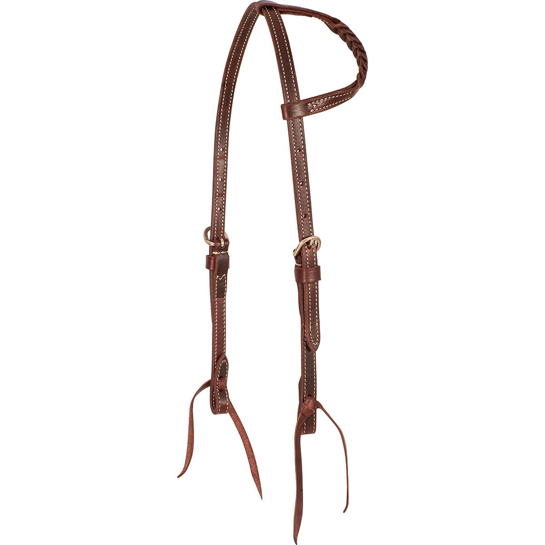 Martin Saddlery Slip Ear Headstall with Blood Knots