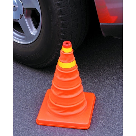 Collapsible Orange Safety Cone