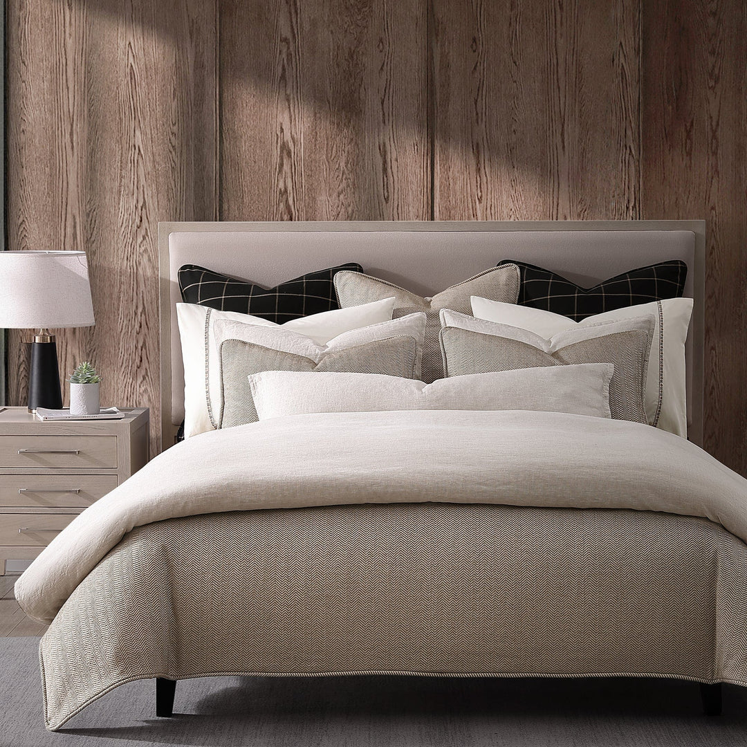 Chenille Herringbone Comforter Set - FB3901-SQ-SN