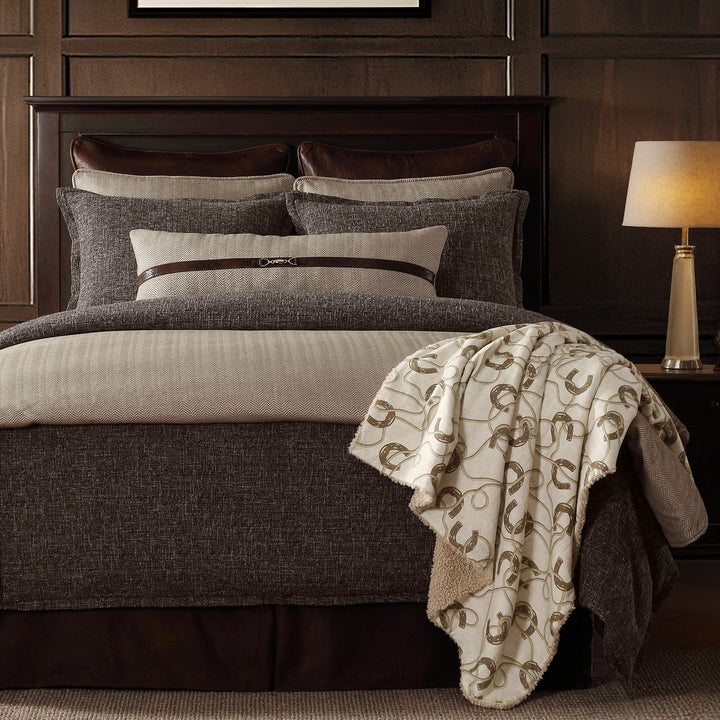 Tweed Comforter Set - FB2408-SQ-BR