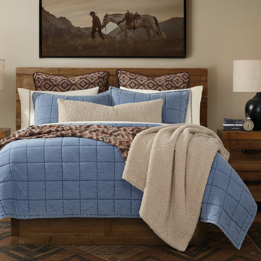 Stonewashed Denim Quilt Set - PR2461QS-QN-OC