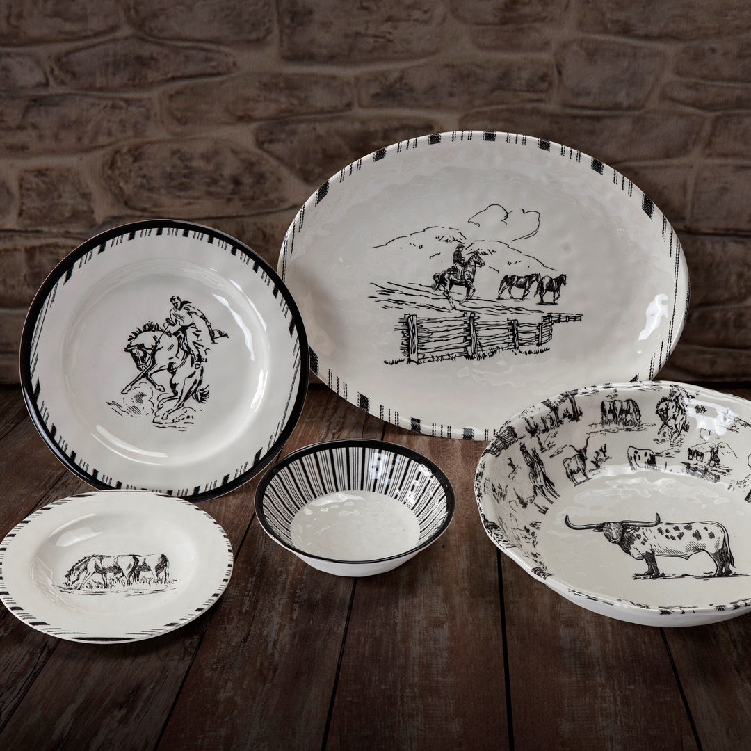 Ranch Life Melamine Dinnerware Set - PK213814