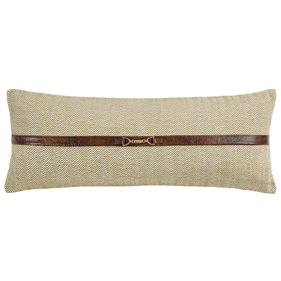 Herringbone Buckle Detailed Lumbar Pillow - FB3901P7-OS-SN