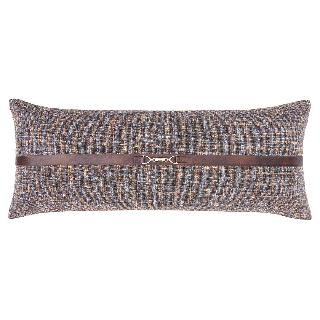 Tweed Buckle Detailed Lumbar Pillow - FB2408P7-OS-BR