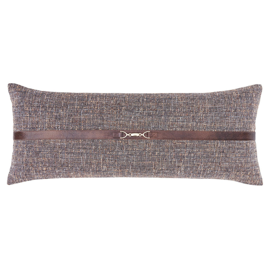 Tweed Buckle Detailed Lumbar Pillow - FB2408P7-OS-BR