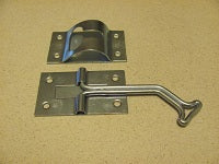  4"  Positive Door Holders: 45 degree bend, ZINC 
