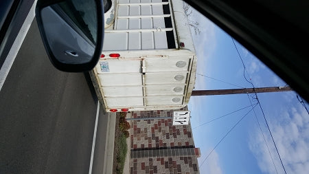 This is a good idea for a rear door---more ventilation