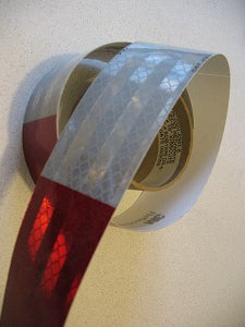 Red & Whie Reflective Tape by 3M