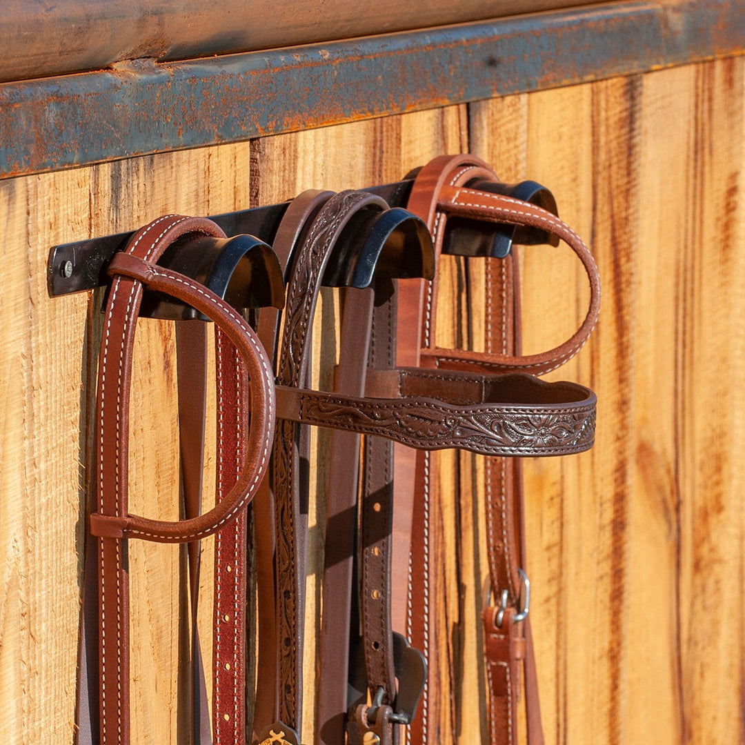 Halter/Bridle Rack, 3 Hook, BLACK