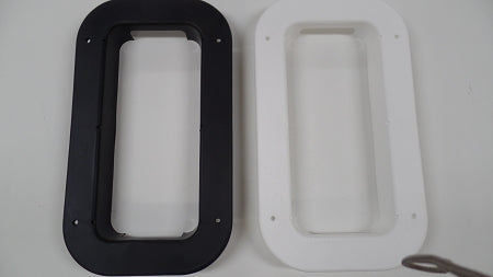 LOW PROFILE Two-Way Roof Vent Plastic Trim- Choose: BLACK or WHITE